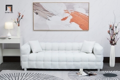 D1 Ghế sofa băng vải lông cừu BHQ9 Toum dài 2m cho shop tiệm