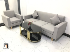 G1 Set ghế sofa phòng khách gia đình NS05 màu xám trắng giá rẻ