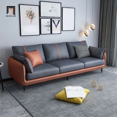 D1 Ghế sofa băng sang trọng BT188 Sken 2m1 phối màu da giả