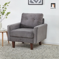 S2 Ghế sofa đơn nhỏ gọn cho văn phòng DT8 Brook vải nhung nỉ