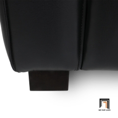 E3 Ghế sofa băng chờ da công nghiệp BT132 Goyette dài 2m màu đen
