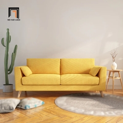 E3 Bộ ghế sofa giá rẻ màu vàng KT114 Ufor phòng khách chung cư
