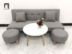 I3 Set ghế sofa giường nhỏ gọn SFG màu xám ghi dài 1m72 giá rẻ