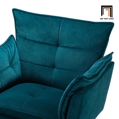 V2 Ghế sofa đơn vải nhung cao cấp DT4 Toulouse trang trí tiệm shop