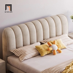 Giường ngủ kiểu dáng hiện đại GN53 Cato 1m6 x 2m vải nhung