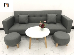B1 Bộ ghế sofa giường đa năng SFGTV xám lông chuột dài 2m
