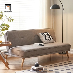 D3 Ghế sofa giường nhỏ gọn GB61 Laurel 1m7 vải nỉ màu nâu nhạt