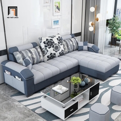 E1 Bộ ghế sofa góc cao cấp GT79 Slipco 2m4 x 1m6 phối màu đẹp