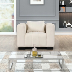 G2 Ghế sofa đơn DT47 Peggy màu kem kiểu dáng hiện đại