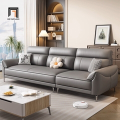 A6 Ghế sofa băng da 2m4 cao cấp BT116 Tazrou phòng khách đẹp