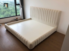F1 Giường ngủ GN145 Carlan 1m6 tông kem nhẹ nhàng cho căn hộ chung cư