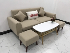 C5 Bộ ghế sofa băng dài 1m9 NS04 màu kem phòng khách chung cư