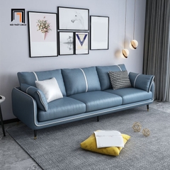 D1 Ghế sofa băng sang trọng BT188 Sken 2m1 phối màu da giả