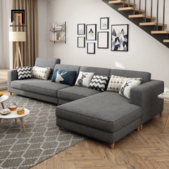 B1 Sofa góc L phòng khách sang trọng GT161 Charles 3m x 1m6 bọc vải