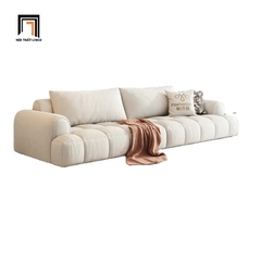C1 Ghế sofa văng 2m4 đẹp BT270 Muranso màu trắng kem trang trí tiệm