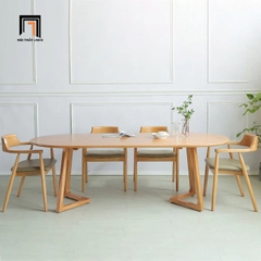 Bộ bàn ăn hình oval cao cấp 48-KH4-G32-B92Oval 4 ghế