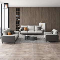 C1 Bộ 2 ghế sofa da công nghiệp KT51 Jing cho văn phòng sang trọng