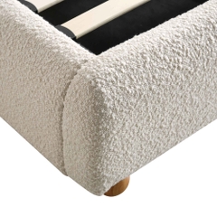 Giường ngủ xinh xắn 1m6 x 2m GN65 Egerie bọc vải lông cừu