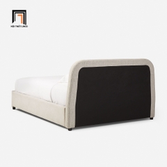 D1 Giường ngủ vải nỉ màu xám trắng GN54 Camilla 1m6 cho căn hộ