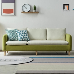 J1 Bộ ghế sofa gia đình vải nỉ xám KT59 Lynan cho căn hộ chung cư