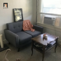 D3 Ghế sofa băng đôi nhỏ gọn BT218 Esmai 1m3 màu vàng giá rẻ