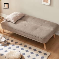 D3 Ghế sofa giường nhỏ gọn GB61 Laurel 1m7 vải nỉ màu nâu nhạt