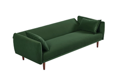 G3 Ghế sofa giường nhỏ gọn 1m9 GB45 Cancio vải nhung màu xanh lá