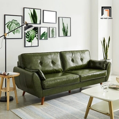 K1 Bộ ghế sofa văn phòng xanh đậm KT109 Rothry da công nghiệp