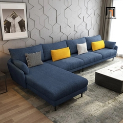 E5 Bộ ghế sofa góc L hiện đại GT225 Wettin 3m x 1m6 xám muối tiêu