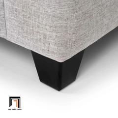 G2 Ghế sofa đơn xám trắng vải nỉ DT13 Somerville phòng khách đẹp