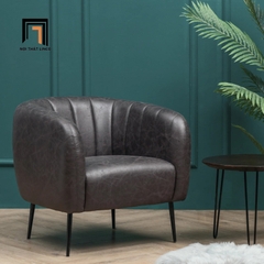 F2 Ghế sofa đơn da công nghiệp DT10 Indianola kiểu dáng cong