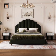 C2 Giường ngủ màu đen GN142 Tangent thanh lịch và thời thượng