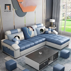 E1 Bộ ghế sofa góc cao cấp GT79 Slipco 2m4 x 1m6 phối màu đẹp