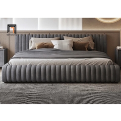 Giường bọc nệm cho phòng ngủ lớn GN56 Isley sang trọng