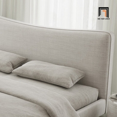 Giường ngủ hiện đại 1m6 x 2m GN49 Altresha vải xám trắng
