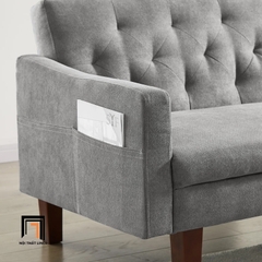 I3 Ghế sofa giường nằm vải nỉ xám tro GB30 Malack 2m cho phòng khách
