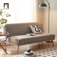 D3 Ghế sofa giường nhỏ gọn GB61 Laurel 1m7 vải nỉ màu nâu nhạt