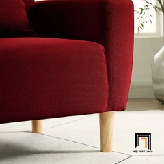 L1 Ghế sofa đơn màu đỏ xinh xắn DT2 Zaro trang trí shop tiệm