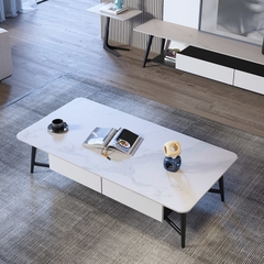 G1 Bàn sofa phòng khách hiện đại 1m1 x 55 BSF8 Camis mặt đá đẹp