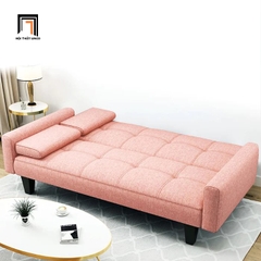 F2 Sofa giường xinh xắn màu hồng phấn GB59 Sheridan 1m9 vải nỉ mềm