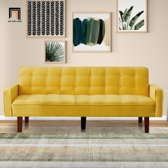 F5 Ghế sofa giường xinh xắn GB33 Montevia dài 2m màu vàng chanh