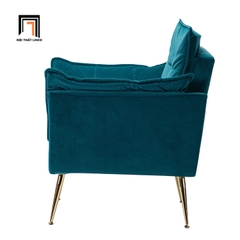 V2 Ghế sofa đơn vải nhung cao cấp DT4 Toulouse trang trí tiệm shop