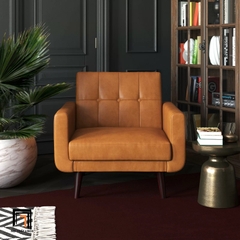 C2 Ghế sofa đơn cho văn phòng DT5 Gaige bọc da công nghiệp