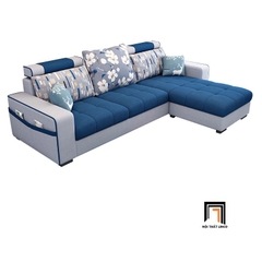 D3 Bộ ghế sofa góc L sang trọng GT137 Hugo 2m4 x 1m6 phòng khách