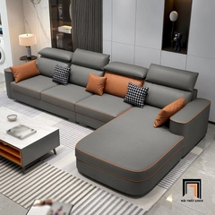 D1 Ghế sofa góc L sang trọng GT150 Orden 2m9 x 1m75 bọc da đẹp