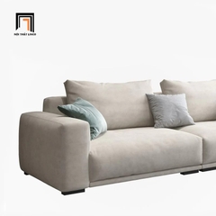 E1 Bộ ghế sofa góc L giá rẻ GT143 Omaha 2m3 x 1m6 vải nhung xám