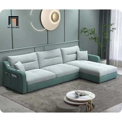 C5 Bộ ghế sofa góc giá rẻ GT53 Kles 2m4 x 1m6 căn hộ chung cư