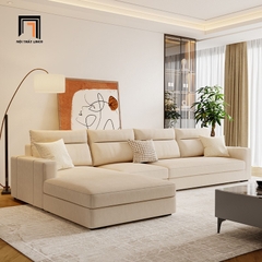E4 Bộ ghế sofa góc L da công nghiệp GT201 Qingge 3m x 1m6 giá rẻ