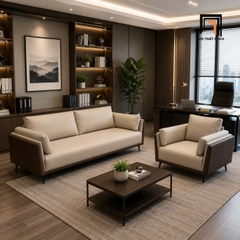F3 Ghế sofa phòng khách KT102 Humber bọc da cao cấp