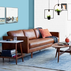 H4 Ghế sofa đơn da giả sang trọng DT74 Roderic cho văn phòng